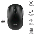 TRUST TM-200 COMPACT MOUSE OTTICO WIRELESS 1.600 DPI BULK