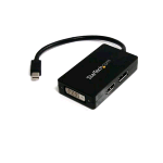 STARTECH MDP2DPDVHD ADATTATORE VIDEO DA MINI DISPLAY PORT A DISPLAY PORT/DVI-D/HDMI COLORE NERO