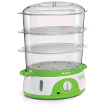 ARIETE 911 VAPORIERA ELETTRICA CON TIMER 3 CESTELLI 800 W BIANCO VERDE
