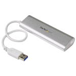 STARTECH HUB USB 3.0 A 4 PORTE COMPATTO CON CAVO INTEGRATO USB 3.0