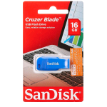 SANDISK CRUZER BLADE 16GB CHIAVETTA USB 2.0 BLU ELETTRICO