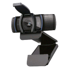 LOGITECH C920S HD WEBCAM PRO FULL HD 30FPS AUTOFOCUS MICROFONO INTEGRATO AUDIO STEREO CLIP FISSAGGIO LAPTOP LCD MONITOR COPRIOBIETTIVO NERO