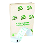 SA.BA.CART CARTA TERMICA IN ROTOLI PER POS SABAPLUS MM57X20MT ANIMA 12 mm CONF 10 Pz.