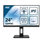 AOC Q24P2Q 23.8" LED IPS QUAD HD 2560x1440 PIXEL 4 MS 75 Hz 16.9 PRO-LINE 2K ALTOPARLANTI INCORPORATI NERO