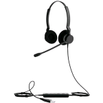 JABRA BIZ 2300 USB MS DUO CUFFIE CON FILO E MICROFONO CABLATO USB NERO