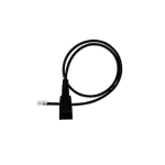 JABRA CAVO DRITTO QD T0 RJ11 0 5 M - 4P PLUG: M- R R M+ - POLARITÀ P0 STD NERO