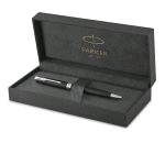 PARKER SONNET MATT BLACK CT PENNA A SFERA PUNTA TONDA 1 mm INCHIOSTRO NERO CONFEZIONE REGALO