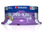 VERBATIM DATALIFE CAMPANA 25 DVD+R 8.5GB 8X DUAL LAYER 