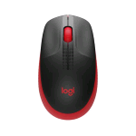 LOGITECH M190 MOUSE WIRELESS OTTICO 1.00 DPI 3 TASTI AMBIDESTRO NERO ROSSO