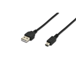 DIGITUS CAVO PROLUNGA USB 2.0 A/MINI B MASCHIO/MASCHIO 1.8 MT NERO