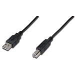 DIGITUS CAVO PROLUNGA USB 2.0 A/B, MASCHIO/MASCHIO 3 MT NERO
