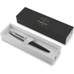 PARKER JOTTER XL MATTE BLACK PENNA A SFERA PUNTA MEDIA FINITURA CROMATA INCHIIOSTRO BLU CONFEZIONE REGALO 
