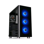 THERMALTAKE V200 TG RGB CASE MIDI TOWER CON SPORTELLO IN VETRO TEMPERATO COLORE NERO