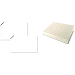 SAUL SADOCH REX BUSTE E BIGLIETTI LUTTO 9X14 CM BIANCO CONF 100 Pz.