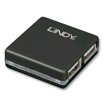 LINDY MINI HUB USB 2.0 4 PORTE