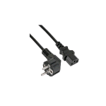 NILOX CAVO ALIMENTAZIONE IEC C13/ CEE 7/4 SCHUKO AD ANGOLO 1.8 MT NERO