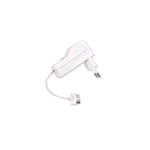 RETRAK APPLE 30 PIN CARICABATTERIE DA RETE RETRATTILE 80 CM 2.1A BIANCO
