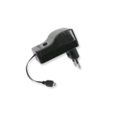 RETRAK MICRO USB CARICABATTERIE DA RETE RETRATTILE 80cm NERO