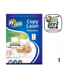 TICO COPY LASER PREMIUM CONF 100 ETICHETTE ADESIVE SENZA MARGINI 210X297 mm BIANCO OPCACO 