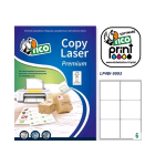 TICO COPY LASER PREMIUM CONF 600 ETICHETTE ADESIVE 99X33 mm BIANCO OPACO 