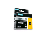 DYMO NASTRO PER ETICHETTE IN POLIESTERE 19 MM X 5.5 MT SILVER STAMPA NERA