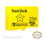SANDISK NINTENDO SWITCH MICRO SDXC 256GB LICENZA UFFICIALE NINTENDO