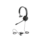 JABRA EVOLVE 30 II UC CUFFIA MONOAURALE CON MICROFONO UC CON CUSTODIA E CAVO USB CON CONTROLLER NERO