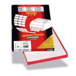 MARKIN CONF 1600 ETICHETTE ADESIVE 105X37,1 mm BIANCO 