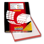 MARKIN CONF 2400 ETICHETTE ADESIVE 66X33 mm BIANCO 