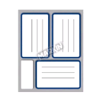 MARKIN CONF 30 ETICHETTE ADESIVE 53X83 mm BIANCO OPACO 