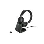 JABRA EVOLVE2 65 CUFFIE CON MICROFONO WIRELESS MS USB TIPO C CON BASE DI RICARICA NERO