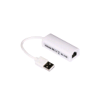 NILOX LKCONV07 CAVO ADATTATORE DA USB-A 2.0 MASCHIO A LAN RJ-45 10/100 FEMMINA BIANCO