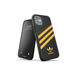 ADIDAS SAMBA APPLE iPHONE 12 MINI CUSTODIA IN TPU E POLIURETANO SIMILPELLLE NERO/GIALLO 