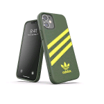 ADIDAS SAMBA APPLE iPHONE 12 MINI CUSTODIA IN TPU E POLIURETANO SIMILPELLLE VERDE/GIALLO