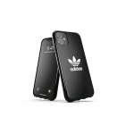 ADIDAS SNAP APPLE iPHONE 12 MINI CUSTODIA IN TPU CON LOGO A TRIFOGLIO NERO BIANCO