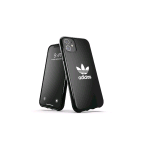 ADIDAS SNAP APPLE iPHONE 12 PRO MAX CUSTODIA IN TPU CON LOGO A TRIFOGLIO NERO BIANCO