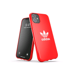 ADIDAS SNAP APPLE iPHONE 12 PRO MAX CUSTODIA IN TPU CON LOGO A TRIFOGLIO ROSSO BIANCO