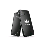 ADIDAS SNAP APPLE iPHONE 12/12 PRO CUSTODIA IN TPU CON LOGO A TRIFOGLIO NERO BIANCO