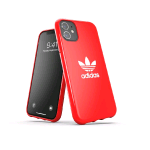 ADIDAS SNAP APPLE iPHONE 12/12 PRO CUSTODIA IN TPU CON LOGO A TRIFOGLIO ROSSO BIANCO