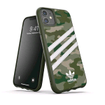 ADIDAS SAMBA ROSE APPLE iPHONE 11 PRO COVER IN TPU E POLIURETANO STAMPA MIMETICA RIGHEE LOGO BIANCO