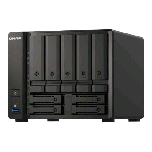 QNAP TS-H973AX-32G SERVER NAS 9 BAY HDD/SSD 2.5" 3.5" AMD V1500B RAM 32GB LAN 100,1000,2500,5000,10000 Mbit/s