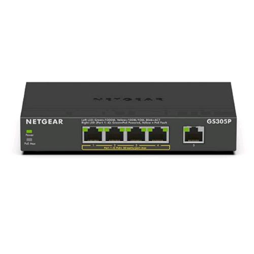 NETGEAR GS305P-200PES SWITCH 5 PORTE NON GESTITO GIGABIT POE+ 