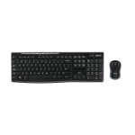 LOGITECH TASTIERA E MOUSE OTTICO WIRELESS UK NERO