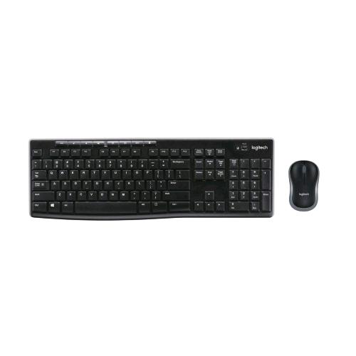 LOGITECH TASTIERA E MOUSE OTTICO WIRELESS UK NERO