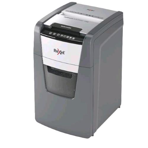 REXEL OPTIMUM AUTOFEED+ 130X DISTRUGGIDOCUMENTI  A FRAMMENTI CESTINO 44 LT CAPACITA' 130 FOGLI  