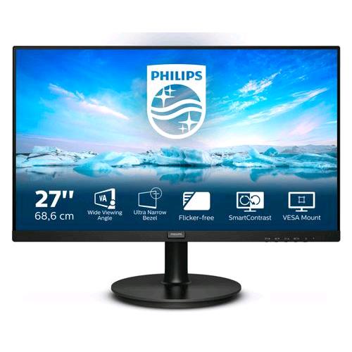 PHILIPS V LINE 271V8L/00 27" LED VA FORMATO 16:9 CONTRASTO 3.000:1 1xVGA 1xHDMI COLORE NERO GARANZIA ITALIA