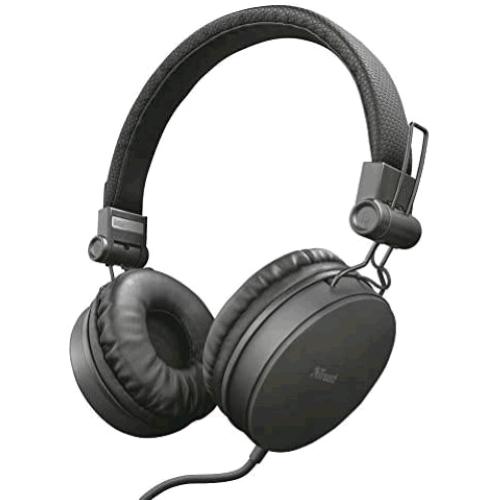 TRUST TONES WIRED CUFFIE CON CAVO 1 X JACK 3.5 MM NERO