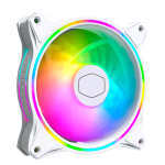 COOLER MASTER VENTOLA MASTERFAN MF120 MM HALO ARGB PWM WHITE EDITION
