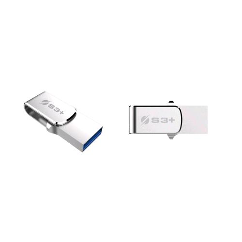 S3+ PENNETTA USB TIPO C/ TIPO A 3.1 32GB 50 MB/s SILVER