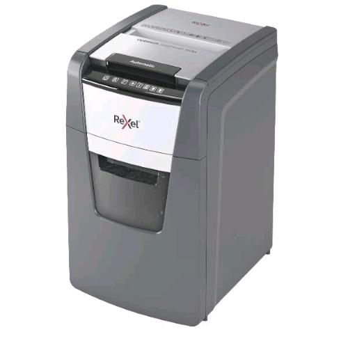REXEL OPTIMUM AUTOFEED+ 150M DISTRUGGIDOCUMENTI A FRAMMENTO CESTINO 44 LT CAPACITA' 150 FOGLI 